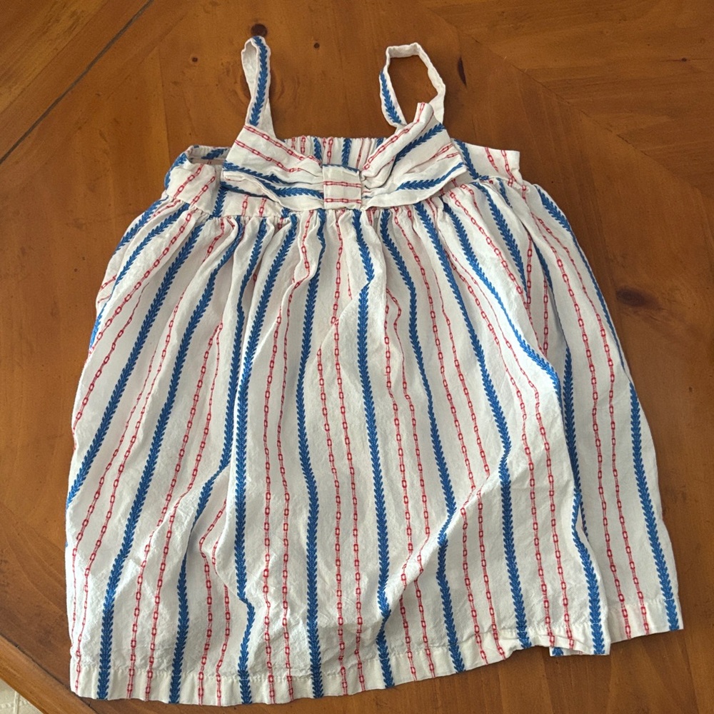 Old Navy Red and Blue Patterned Dress